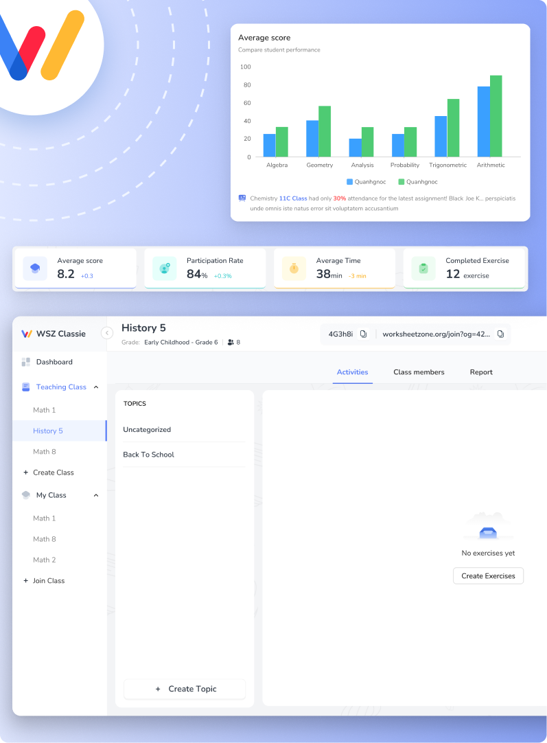 Worksheetzone Classroom Management Platform